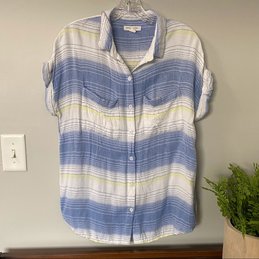 Slouchy Button Up Top